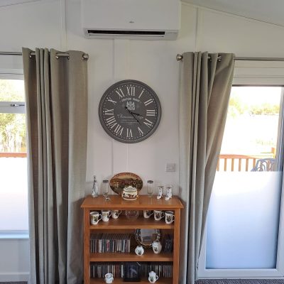 4.2kW Fujitsu Eco Series wall mounted split for a lodge, can be used for heating and cooling