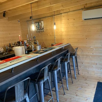 Wall mounted Split for a Garden bar