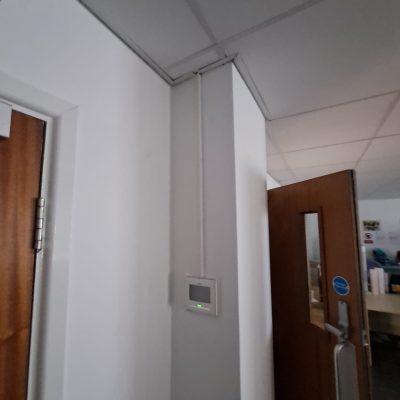 10kW Fujitsu Wall Mounted Installation with hard wired remote controller for a local library office