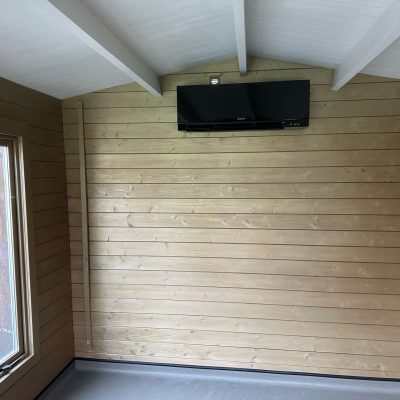 Mitsubishi Electric Wall Mount in Black for a Cabin