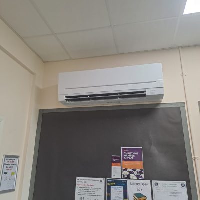7kW Mitsubishi Electric Wall Mounted Split for a local school