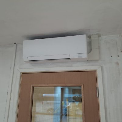 New wall mounted air conditioning installation for a local vets