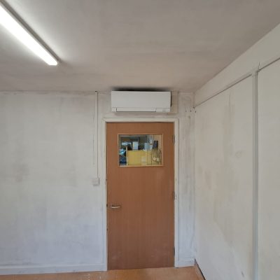New wall mounted air conditioning installation for a local vets