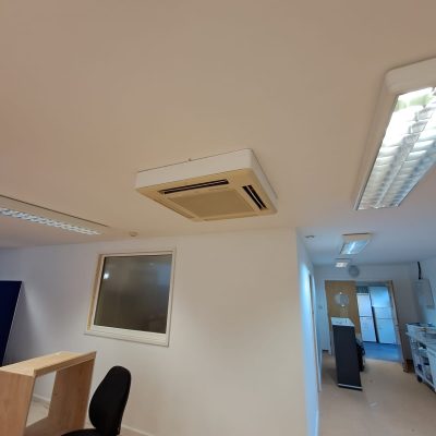 New wall mounted air conditioning installation for a local vets